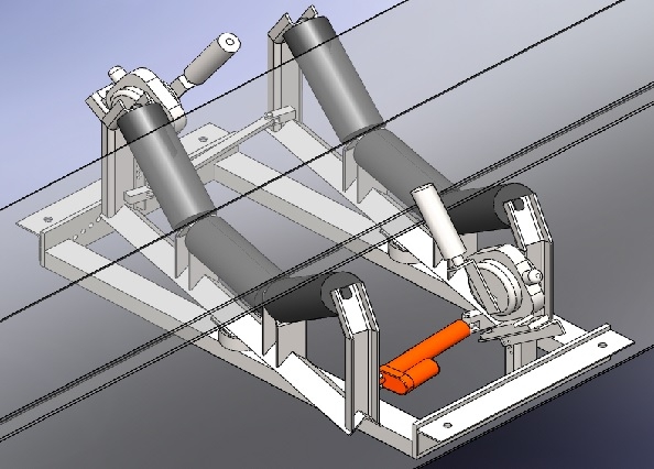皮帶機(jī)自動(dòng)糾偏裝置